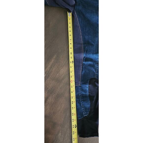 Piper by Smartpak Girls 22R Blue Denim Equestrian Riding Jeans Breeches Pants - Picture 14 of 15